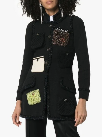 Shop Tiger In The Rain Repurposed Chanel Tweed Coat In Black