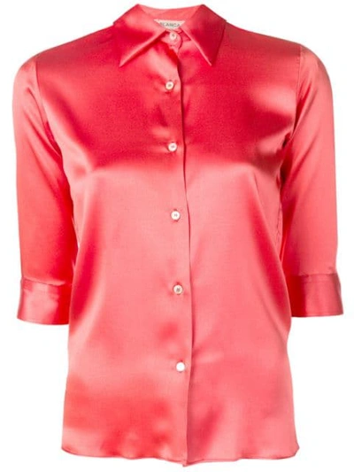 Shop Blanca Slim-fit Shirt In Red