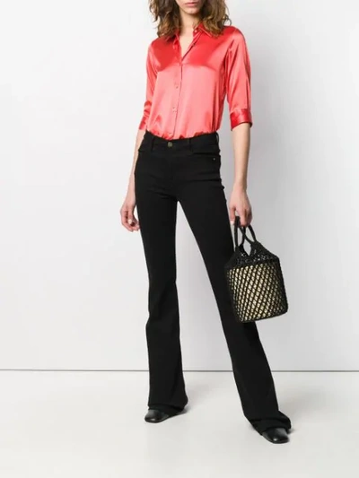 Shop Blanca Slim-fit Shirt In Red