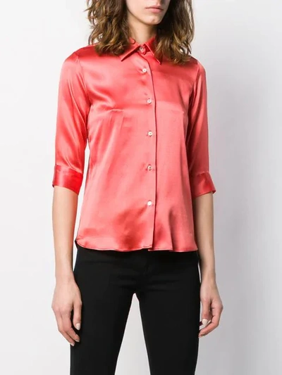 Shop Blanca Slim-fit Shirt In Red