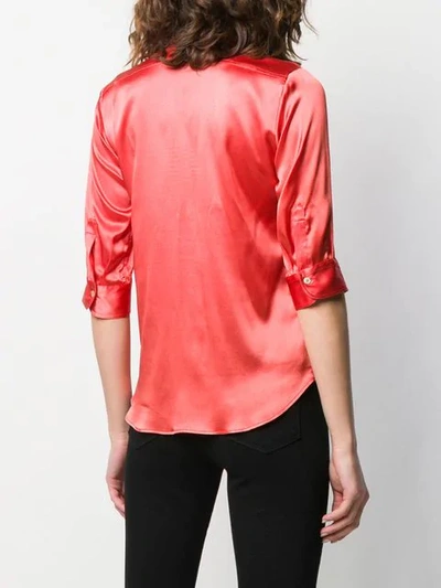 Shop Blanca Slim-fit Shirt In Red