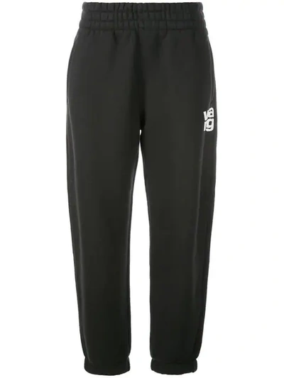 Shop Alexander Wang Classic Jersey Trousers In Black