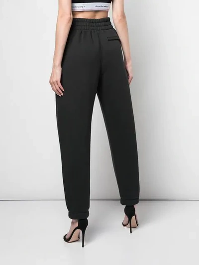 Shop Alexander Wang Classic Jersey Trousers In Black