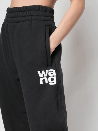 Shop Alexander Wang Classic Jersey Trousers In Black