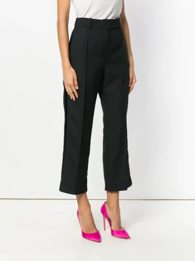 Shop Alexandre Vauthier Classic Cropped Trousers In Black