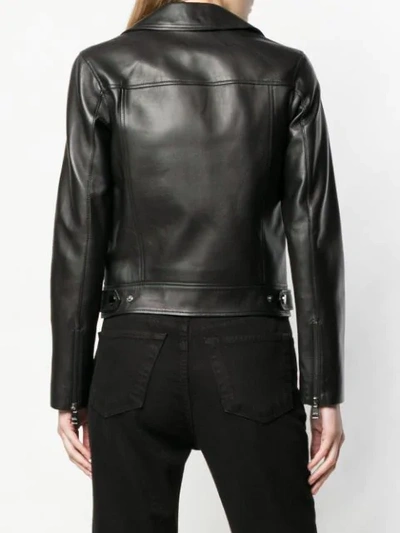 Shop Karl Lagerfeld Biker Jacket In Black