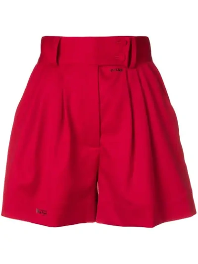 Shop Styland High Rise Shorts In Red