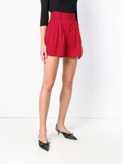 Shop Styland High Rise Shorts In Red