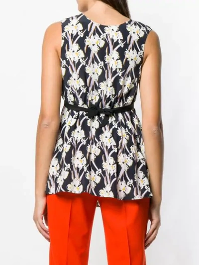 Shop Dorothee Schumacher All-over Print Blouse In Blue