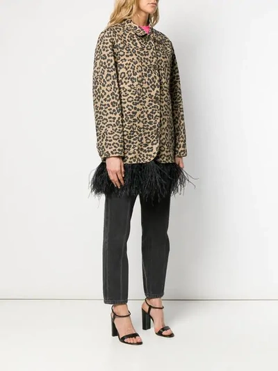 Shop Simonetta Ravizza Leopard Print Blazer In Brown