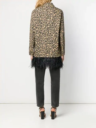 Shop Simonetta Ravizza Leopard Print Blazer In Brown