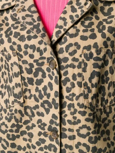 Shop Simonetta Ravizza Leopard Print Blazer In Brown