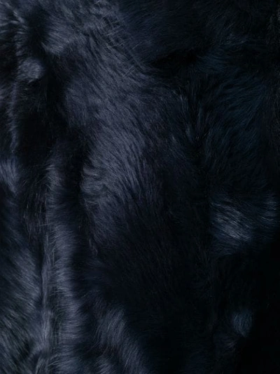 Shop Yves Salomon Meteo Reversible Coat - Blue
