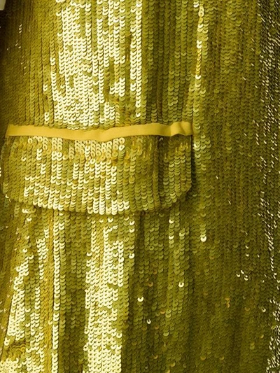 Shop P.a.r.o.s.h. Sequin Waistcoat In Yellow