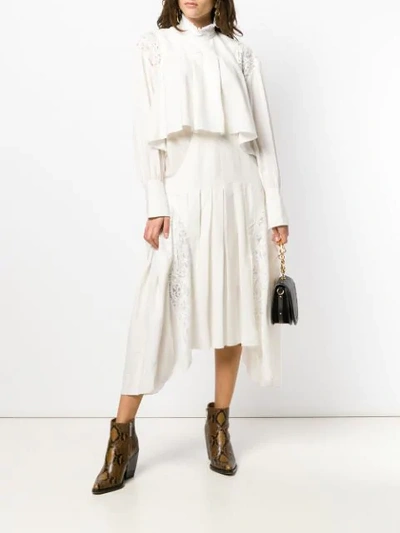 Shop Chloé Asymmetric Dress In White