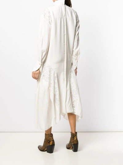 Shop Chloé Asymmetric Dress In White