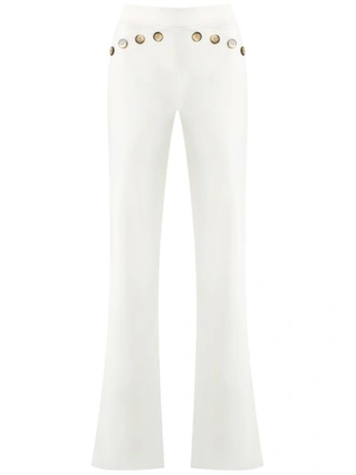 Shop Talie Nk Straight Trousers In White