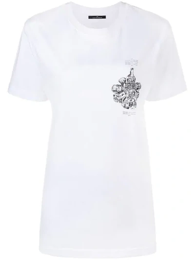 Shop Rokh Mechanical Print T In White