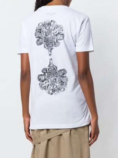 Shop Rokh Mechanical Print T In White