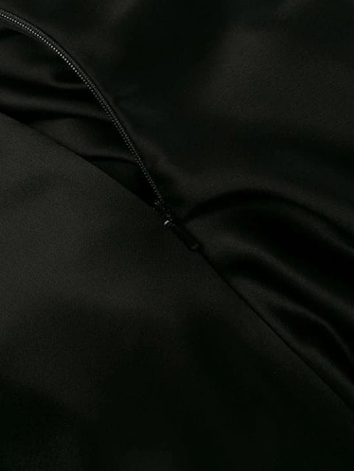 Shop David Koma Asymmetric Midi Dress In Black