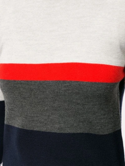 Shop Enföld Striped Fine Knit Sweater In Multicolour