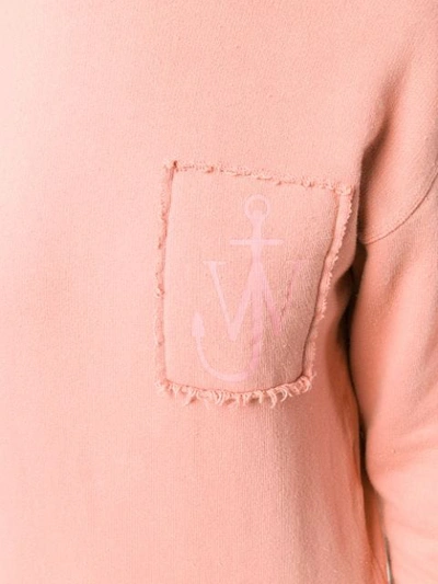 Shop Jw Anderson Logo-print Sweatshirt In Pink