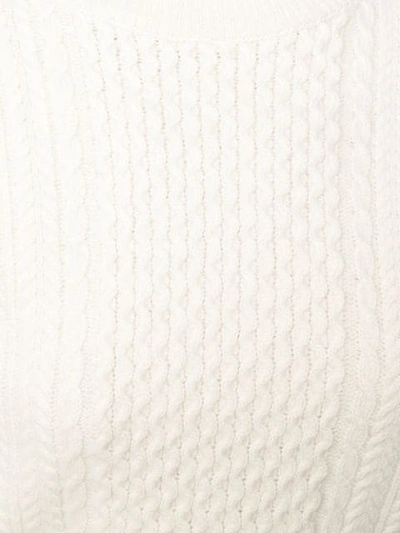 Shop Eudon Choi Knitted Sweater In White