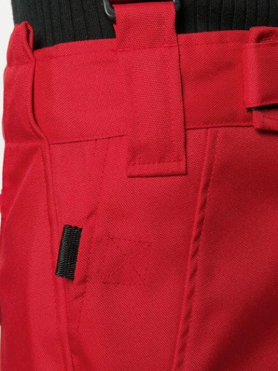 DSQUARED2 背带迷你半身裙 - 红色