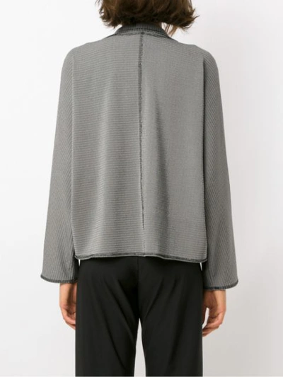 Shop Alcaçuz Laminado Jacket - Grey In Gray