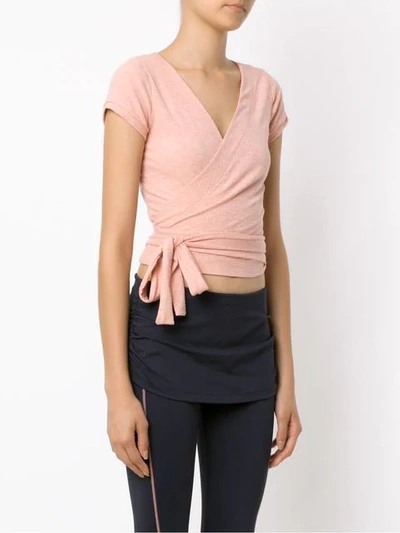 Shop Track & Field Cachequer Drawstring Blouse In Neutrals