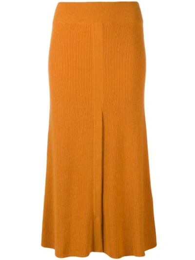 Shop Cashmere In Love Savahhan Skirt In Orange