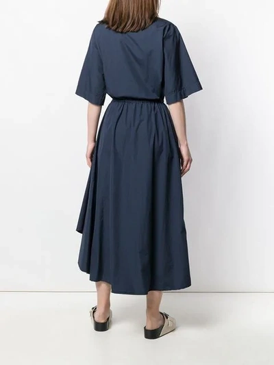 Shop Barena Venezia Barena Short-sleeve Flared Dress - Black