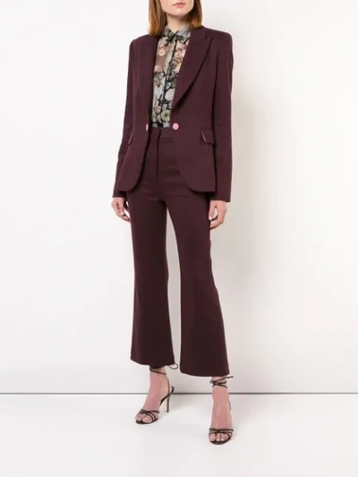 Shop Adam Lippes Double Face Tailored Blazer In Pink