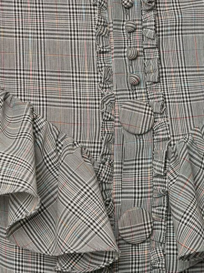 Shop Facetasm Ruffle Trimmed Shirt - Grey