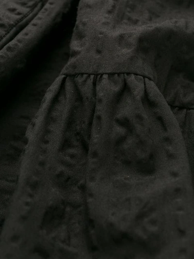 ANTONELLI TEXTURED PUFF SLEEVE DRESS - 黑色