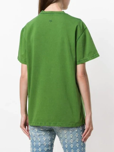 Shop Stella Mccartney Oversized Denim Shirt In Green