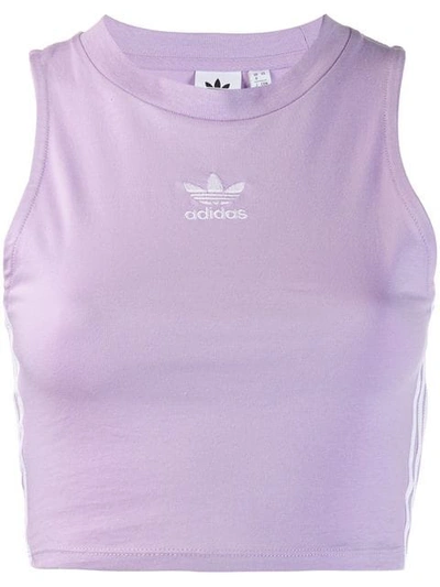 Adidas Originals Adidas Klassisches Cropped-top - Purple ModeSens