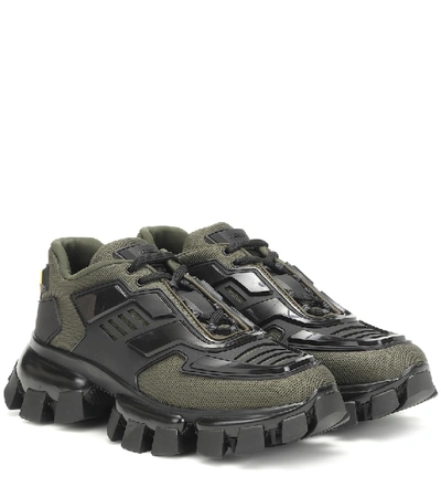 Shop Prada Cloudbust Thunder Sneakers In Green