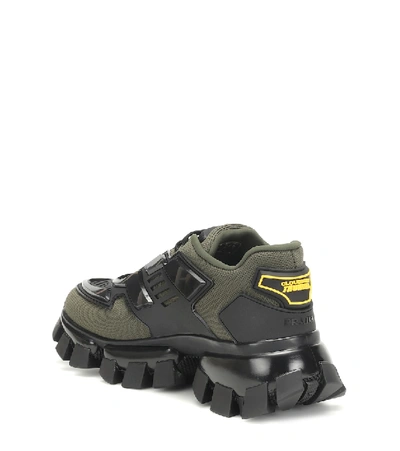 Shop Prada Cloudbust Thunder Sneakers In Green