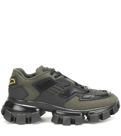 Shop Prada Cloudbust Thunder Sneakers In Green