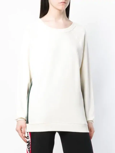 Shop Roqa Oversized Sweater In White