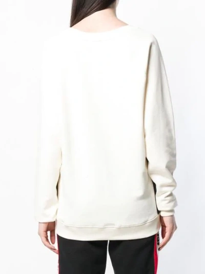 Shop Roqa Oversized Sweater In White
