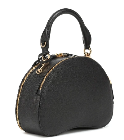 Shop Prada Sidonie Leather Tote In Black