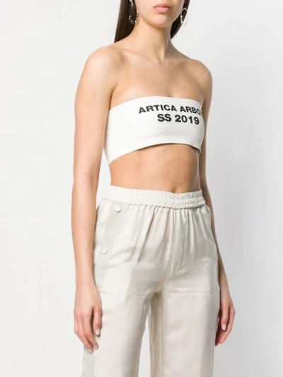 Shop Artica Arbox Logo Tube Top In White