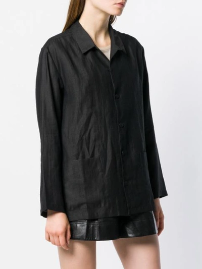 Shop Reality Studio Oversized Shirt Jacket - Black