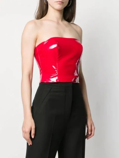Shop Federica Tosi Strapless Top - Red