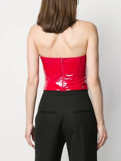 Shop Federica Tosi Strapless Top - Red