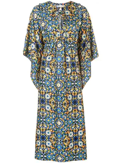 Shop La Doublej Talitha Kaftan In Blue