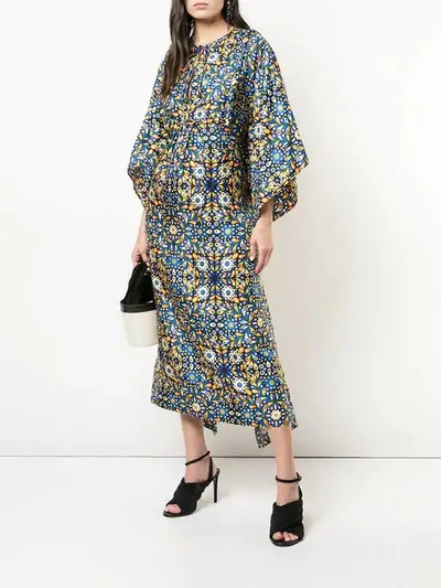 Shop La Doublej Talitha Kaftan In Blue