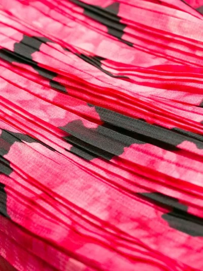 Shop Kenzo Printed Ruffle Blouse In Pink